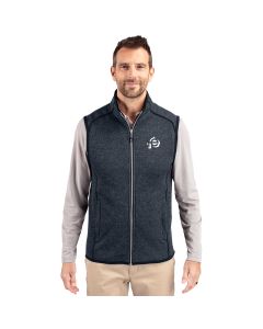Cutter & Buck Men's Mainsail Sweater-Knit Full Zip Vest